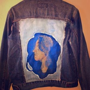 Custom Painted Jean Jacket